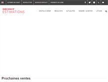 Tablet Screenshot of drouotestimations.fr